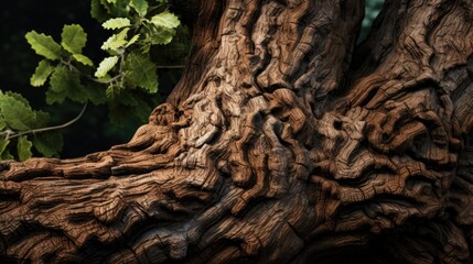Oak close-up, Hyper Real