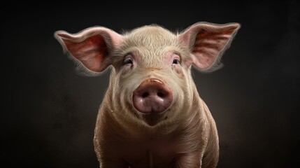 Pig close-up, Hyper Real