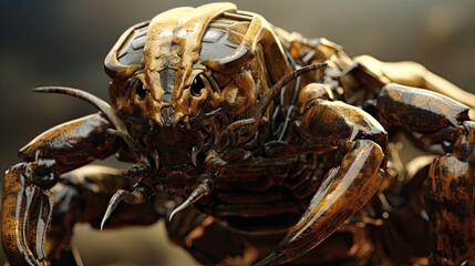 Scorpion close-up, Hyper Real