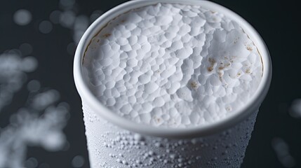 Styrofoam cup close-up, Hyper Real