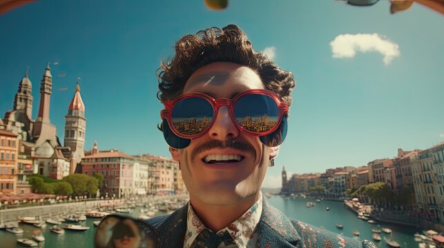 Tourism manager close-up, Hyper Real