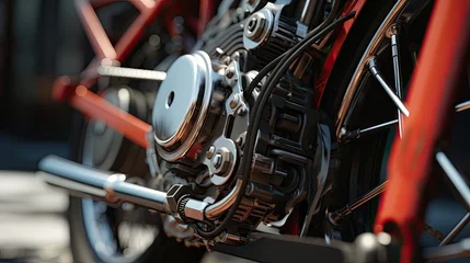 Deurstickers Bike close-up, Hyper Real © Gefo