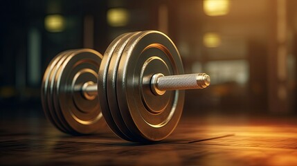 Dumbbell close-up, Hyper Real