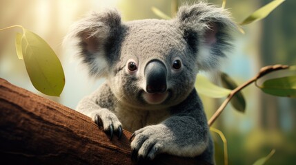 Koala close-up, Hyper Real