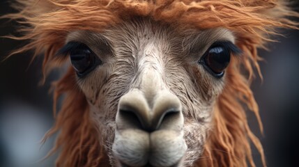 Lama close-up, Hyper Real