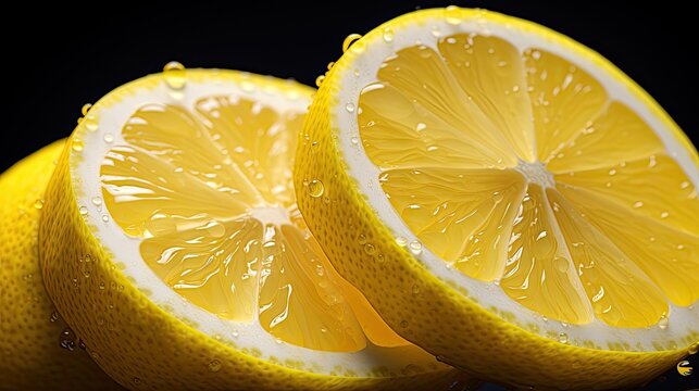 Lemon close-up, Hyper Real