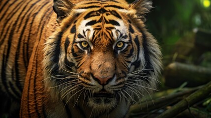 Fototapeta premium Tiger close-up, Hyper Real