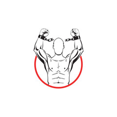 Weightlifting. Sport illustration vector concept