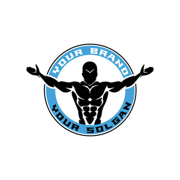 logo for weightlifting, gymnastics, weightlifting hall,