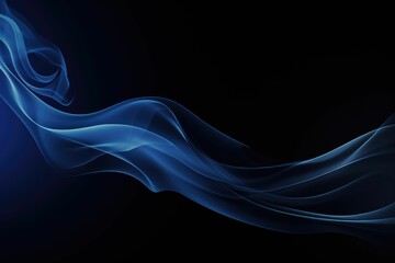 Luxury Dark Blue Smoke Background - Elegant Modern Design