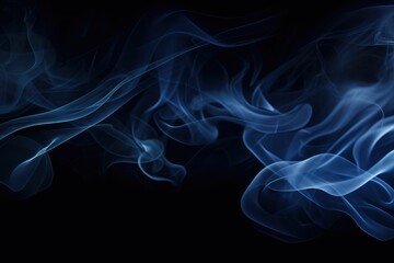 Luxury Dark Blue Smoke Background - Elegant Modern Design