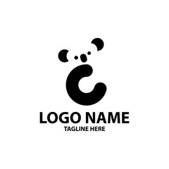 letter C koala logo design vector © Ibnu