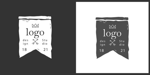 Retro Rock Vibes: Introducing Our Vintage Band Logo Design.