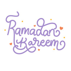 Obraz premium Ramadan kareem playful lettering