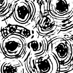 Seamless pattern with abstract brush strokes. Grunge background.