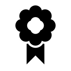 medal award of education solid icon collections