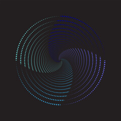 Circle Rotation Orbit Dash Abstract Background Pattern