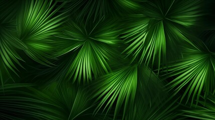 Palm Tree Leaves Background. Generative AI