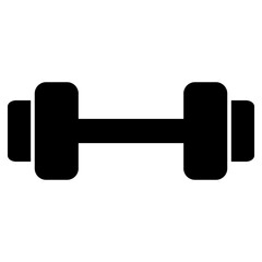 Dumbbell icon vector illustration isolated on white. Gym equipment