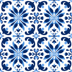 Moroccan floral seamless patterns