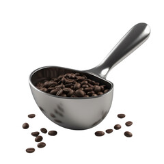 Obraz premium Coffee Bean Scooper PNG Cutout, Generative AI