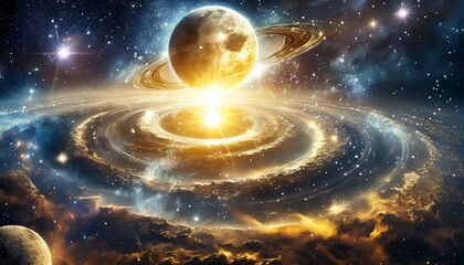 planet with space,Yes, planets are celestial bodies that orbit around stars, like our sun, in outer space.