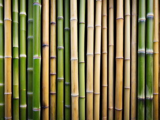 Bamboo fence backdrop.