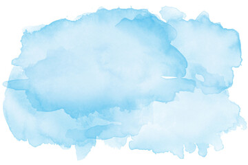 Fototapeta na wymiar watercolor blue sky background. watercolor background with clouds. png brush