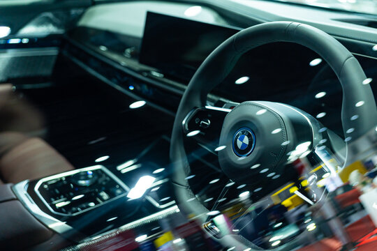 Interior of the New BMW i7 Electric top variant of the 7 Series.