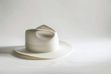 Fototapeta na wymiar A vintage hat stands alone, a timeless piece on white