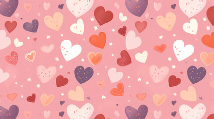 Heart pattern background cutie style