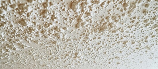Remove the popcorn ceiling texture in your home. - obrazy, fototapety, plakaty