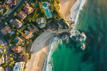 Aerial of Laguna Beach, California - obrazy, fototapety, plakaty