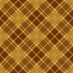 Gold ceramic tile elegant tartan seamless pattern vector illustration.