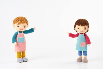 あみぐるみ人形　保育、幼稚園イメージ