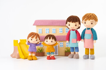 あみぐるみ人形　保育、幼稚園イメージ