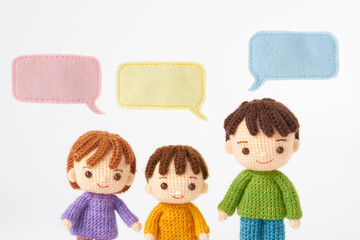 あみぐるみ人形　保育、幼稚園イメージ