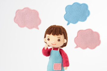 あみぐるみ人形　保育、幼稚園イメージ