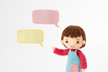 あみぐるみ人形　保育、幼稚園イメージ