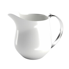 Milk Frothing Jug PNG Cutout, Generative AI