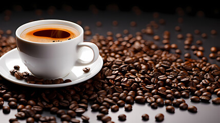 Fototapeta premium Coffee commercial shooting PPT background poster wallpaper web page