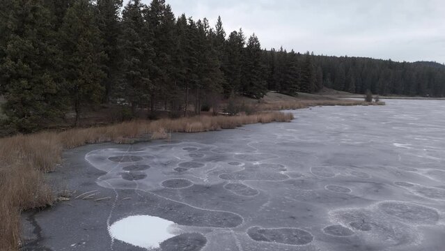 Lac du Bois Winter Treasure: Frozen Landscape - McQueen Lake