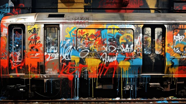 urban nyc subway wall