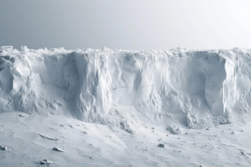 Fototapeta na wymiar Highlighting the melting ice caps as a symbol of global warming
