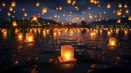 Thailand's ancient Asian festival, Thailand Loy Krathong Festival