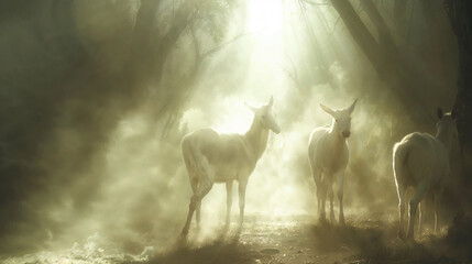 Deer Herd in Enchanted Woods