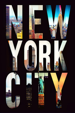 New York poster, AI generated