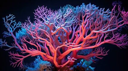 Fototapeta na wymiar marine coral outline