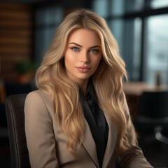 portrait of a business woman in the office