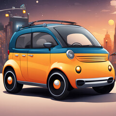 An exciting drive in a car.